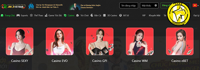 Trải nghiệm hấp dẫn với Casino Live & 3D Game tại JBO